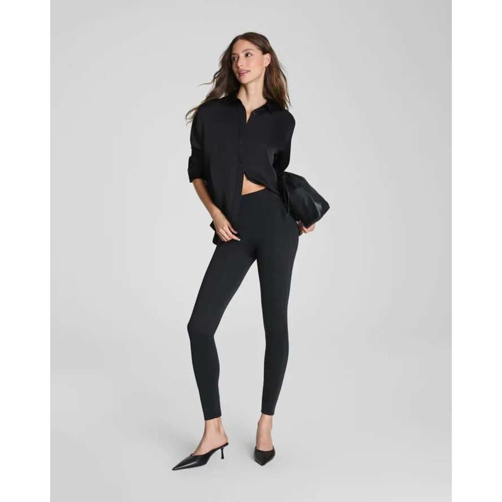 Spanx‎ Dressy Legging Classic Black High Waisted Pants 21701R Large Regular